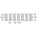 Samtec ESQ Series Straight Through Hole PCB Socket 64-Contact 2 Row 2.54 mm Pitch Solder ESQ13239GD