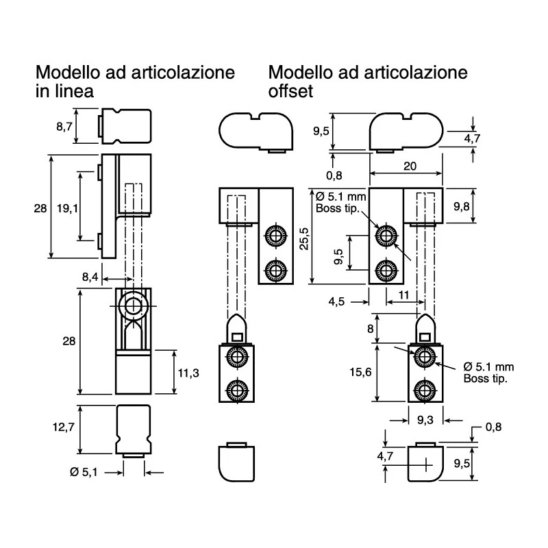 Southco Zinc Die Cast Lift-Off Barrel Hinge, Polished Chrome Plated, Bright Chrome, Satin Chrome, Black Powder 96-50-500-50