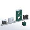 RS PRO Polypropylene Tube Clamp for 12 mm OD Tube, Clamp Spacing 1.2 m, Operating Temperature -30°C to 90°C 145-9760