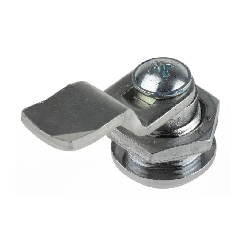 RS PRO Die Cast Zinc Cabinet Lock, Keyed, Square Head Unlock, Panel to Tongue Depth 20.5 mm, Panel Cutout 16.2 x 146-1801