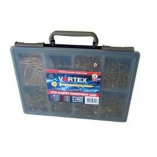 UNIFIX VORTEX Pozidriv Countersunk Steel Wood Screw, Passivated Zinc Plated 4.5 x 80 mm ZZV60310CE