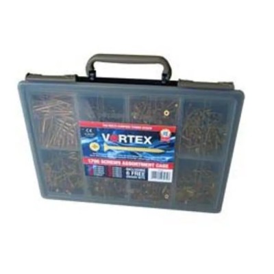 UNIFIX VORTEX Pozidriv Countersunk Steel Wood Screw, Passivated Zinc Plated 4.5 x 80 mm ZZV60310CE