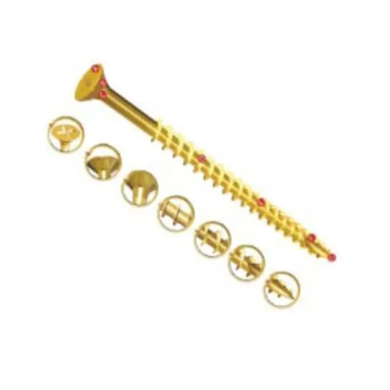 UNIFIX VORTEX Pozidriv Double Countersunk Steel Wood Screw Zinc Yellow Waxed 5 mm Thread 100 mm Length ZZV60241CE