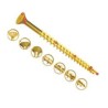 UNIFIX VORTEX Pozidriv Double Countersunk Steel Wood Screw Zinc Yellow Waxed 5 mm Thread 100 mm Length ZZV60241CE