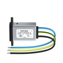 TDK 250 V AC, 250V DC 3A Panel Mount IEC Filter Male Wire B84771A0003L000