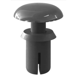 Essentra Nylon Snap Rivet, 2.6 mm Diameter, 4.5 mm Length, Nylon Body, Plain Finish 255-9936