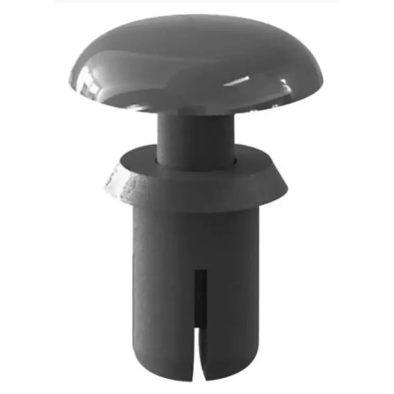 Essentra Nylon Snap Rivet, 2.6 mm Diameter, 4.5 mm Length, Nylon Body, Plain Finish 255-9936