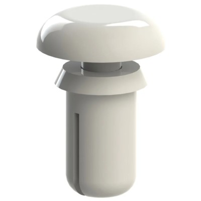 Essentra Nylon Snap Rivet 4 mm Diameter Nylon Body Plain Finish 7.1 mm Length 256-0087