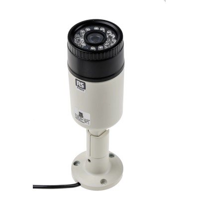 RS PRO Analogue Indoor & Outdoor IR Bullet CCTV Camera 12V DC, 2.12MP CMOS Sensor, 1312 x 1069 Pixel Resolution 146-4644