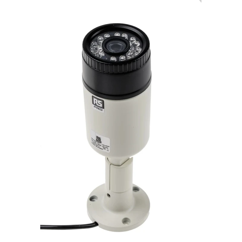 RS PRO Analogue Indoor & Outdoor IR Bullet CCTV Camera 12V DC, 2.12MP CMOS Sensor, 1312 x 1069 Pixel Resolution 146-4644