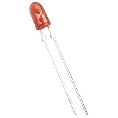 Broadcom 2.4 V Red LED 5 mm (T-1 3/4) Through Hole HLMP-AG71-Z20DD