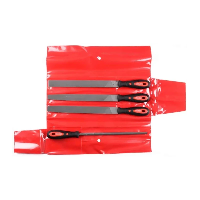 RS PRO 4 Piece 250 mm Second Cut Engineers File Set with Handle Included 146-7307