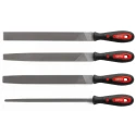 RS PRO 4 Piece 250 mm Second Cut Engineers File Set with Handle Included 146-7307
