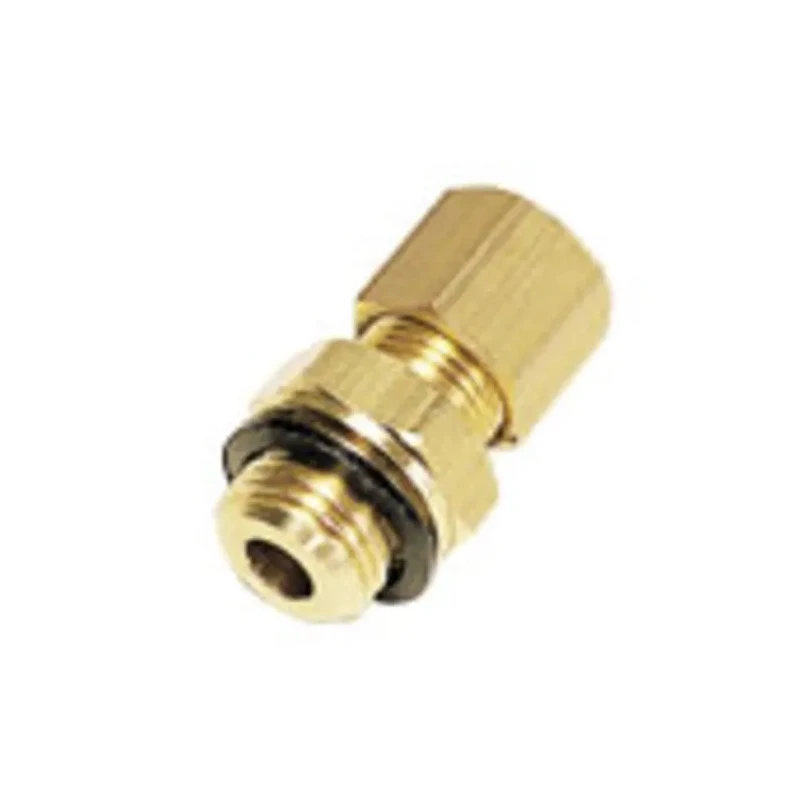 Legris Pneumatic Fitting 101 Series Male Compression Tubing Brass Nickel Finish 1/4 in G Thread 10mm Tube 0101 10 13
