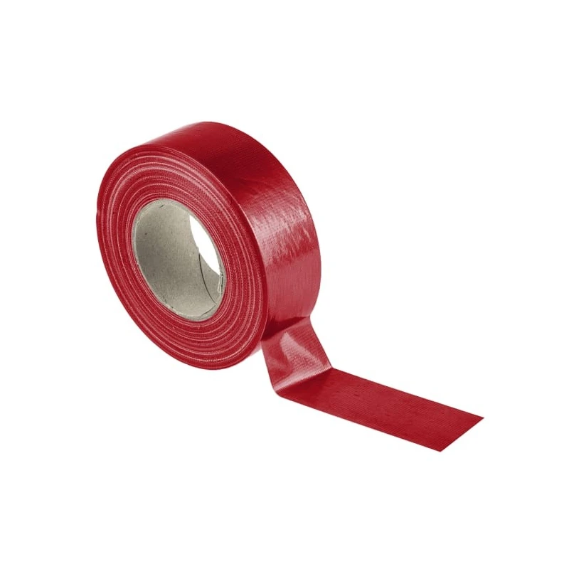 RS PRO Cloth Tape, 50 m x 50 mm, Red, Gloss Finish 146-7418