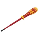 CK Insulated Screwdriver 100 mm Blade 195 mm Overall Length Polypropylene Handle VDE 1000V Approved T49244-040