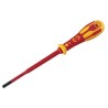 CK Insulated Screwdriver 100 mm Blade 195 mm Overall Length Polypropylene Handle VDE 1000V Approved T49244-040