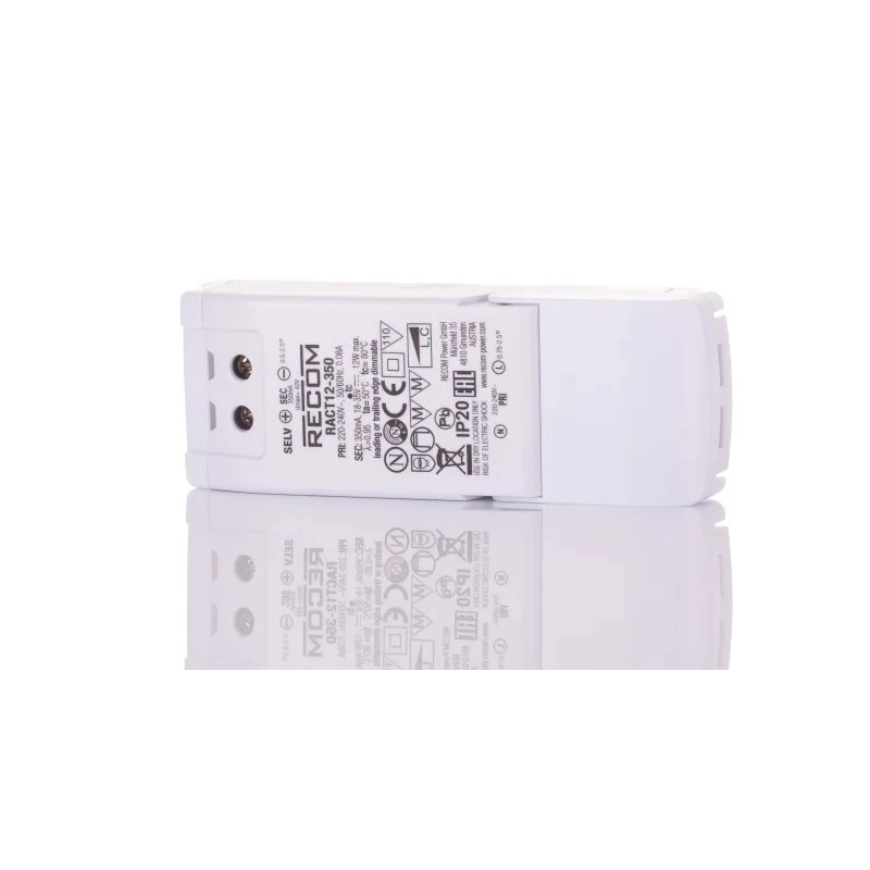 Recom IP20 5 Output LED Driver 18V-35V 12W 350mA Constant Current AC-DC 
