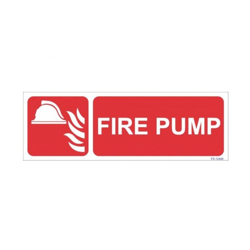 Buy Industrial Fire Pump Sign at lowest price in India