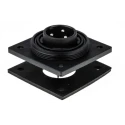 Bulgin Circular Connector 3 Contacts Flange Plug Male IP68 250V 12A Standard Buccaneer Series PX0765/P
