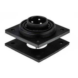 Bulgin Circular Connector 3 Contacts Flange Plug Male IP68 250V 12A Standard Buccaneer Series PX0765/P
