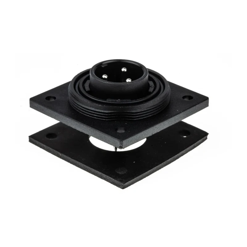 Bulgin Circular Connector 3 Contacts Flange Plug Male IP68 250V 12A Standard Buccaneer Series PX0765/P