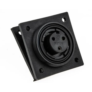Bulgin Industrial Circular Connector Socket, 3 Contacts, Flange Mount, IP68, 12A, 250V, Polymer Housing PX0765/S