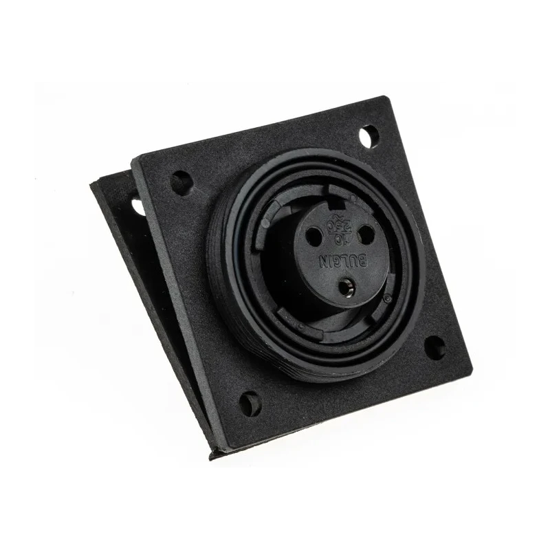Bulgin Industrial Circular Connector Socket, 3 Contacts, Flange Mount, IP68, 12A, 250V, Polymer Housing PX0765/S