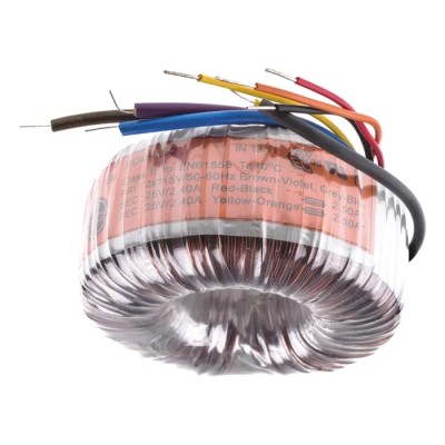 Nuvotem Talema 230 V ac 2 x 25 V ac Toroidal Transformer 2 Output 120 VA 91243-P2S2