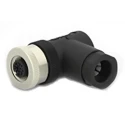 TE Connectivity Circular Connector 8 Contacts Cable Plug Female M12 IP67 Right Angle T4112002081-000
