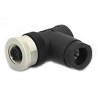 TE Connectivity Circular Connector 8 Contacts Cable Plug Female M12 IP67 Right Angle T4112002081-000