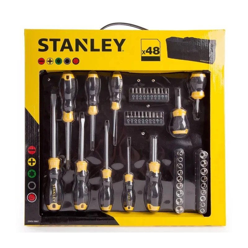 Stanley Screwdriver Set Phillips, Slotted, and Torx, 48 Pieces TorxSTHT0-70887