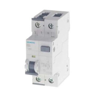 Siemens Residual Current Circuit Breaker with Overload Protection, 13A Current Rating, 2-Pole, 30 mA Trip 5SU1354-7KK13