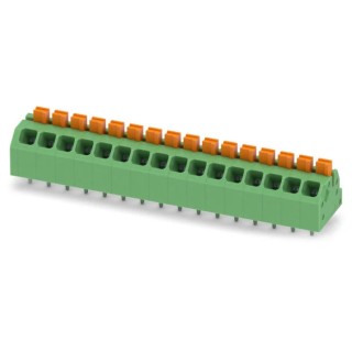 Phoenix Contact 16 Contact Angled Wave Soldering Mount PCB Terminal Block 3.5 mm Pitch 160 V 16A 1862262