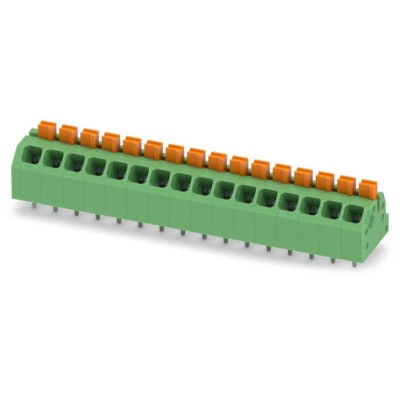 Phoenix Contact 16 Contact Angled Wave Soldering Mount PCB Terminal Block 3.5 mm Pitch 160 V 16A 1862262
