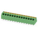 Phoenix Contact Angled Wave Soldering Mount PCB Terminal Block 14 Contacts 3.5 mm Pitch 160 V 16 A 1862204