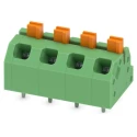 Phoenix Contact Angled Wave Soldering Mount PCB Terminal Block, 4 Contacts, 5 mm Pitch, 2 Row 1862437