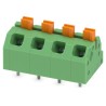 Phoenix Contact Angled Wave Soldering Mount PCB Terminal Block, 4 Contacts, 5 mm Pitch, 2 Row 1862437