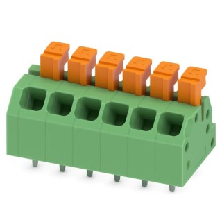 Phoenix Contact Angled PCB Terminal Block 6 Contact 3.5 mm Pitch 2 Row 160 V 13.5 A 1864325