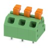 Phoenix Contact Angled PCB Terminal Block 3 Contact 5 mm Pitch Polyamide Housing 320 V 13.5 A 1864448