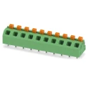Phoenix Contact PCB Terminal Block SPTAF 1/10-5.0-EL Series Angled Wave Soldering Mount, 10 Contacts, 5 mm Pitch 1862495