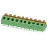 Phoenix Contact PCB Terminal Block SPTAF 1/10-5.0-EL Series Angled Wave Soldering Mount, 10 Contacts, 5 mm Pitch 1862495