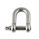 Ergodyne Stainless Steel D-Shackle Screw Pin, Electro Galvanised Finish, 6.8 kg Safe Working Load E3790M