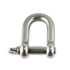 Ergodyne Stainless Steel D-Shackle Screw Pin, Electro Galvanised Finish, 6.8 kg Safe Working Load E3790M