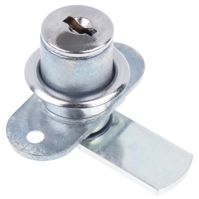 Euro-Locks a Lowe & Fletcher group Company Tambour Lock 4 mm Panel-to-Tongue 17 mm Chrome Finish 5611582