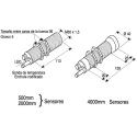 Pepperl + Fuchs Threaded Barrel Ultrasonic Proximity Sensor M30 x 1.5 4000 mm 4 to 20 mA 20 mA 30V UC4000-30GM-IUR2-V15