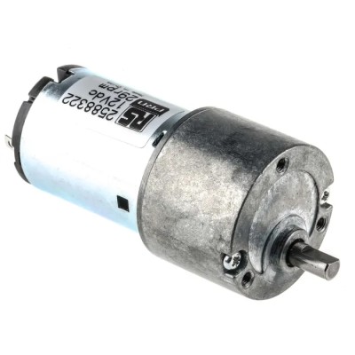 RS PRO DC Geared Motor 12V dc, 30 Ncm Torque, 29 rpm Speed, 5 mm Shaft Diameter Model 258-8322