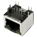 Amphenol Communications Solutions RJ45 Connector Cat5e Tin Plated Copper Shield Right Angle 1 Port 8 Way 