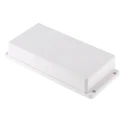 RS PRO Flanged 83 Series White Lid ABS Enclosure 190 x 86 x 35 mm IP40 IP40