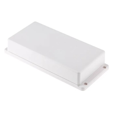 RS PRO Flanged 83 Series White Lid ABS Enclosure 190 x 86 x 35 mm IP40 IP40